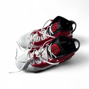Jordan Athletic Shoes - Red, White, Black. White Carmine. Size 9.5